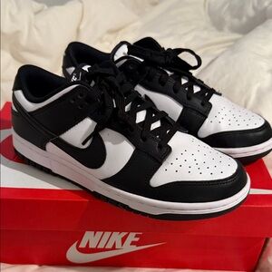 Nike Black and White Low-Top Sneakers